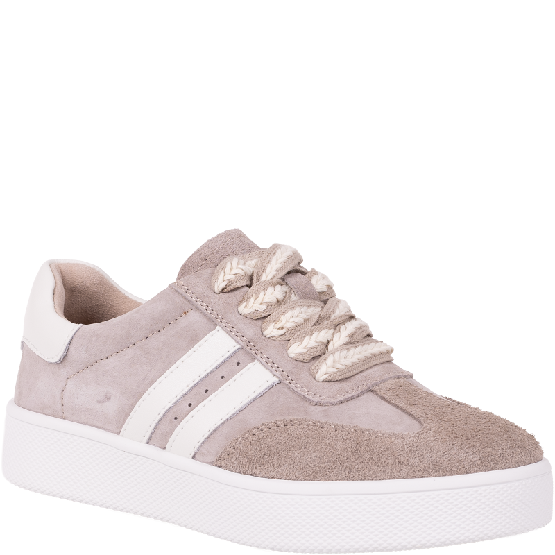 Półbuty Filippo DP7512/26 BE beżowe skórzane sneakersy damskie