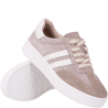 Półbuty Filippo DP7512/26 BE beżowe skórzane sneakersy damskie