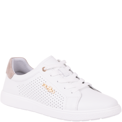 Półbuty Filippo DP6738/26 WH BE białe skórzane sneakersy damskie