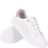 Półbuty Filippo DP6738/26 WH BE białe skórzane sneakersy damskie