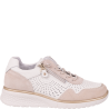 Półbuty Filippo DP7605/26 BE beżowe skórzane ażurowe sneakersy