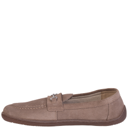 Mokasyny damskie barefoot BEST BUT 1458 taupe zamszowe wsuwane