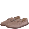 Mokasyny damskie barefoot BEST BUT 1458 taupe zamszowe wsuwane