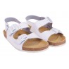 KOMFORTOWE SANDAŁY DAMSKIE SKÓRZANE BIAŁE BENON