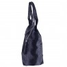 Torebka skórzana shopper bag VEZZE V023 czarna