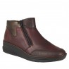 Botki damskie marki Rieker 48754-35 rot kombi