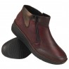Botki damskie marki Rieker 48754-35 rot kombi