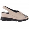 Sandały Sokolski TS L24-285 Beige - Skórzane Na Koturnie