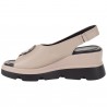 Sandały Sokolski TS L24-285 Beige - Skórzane Na Koturnie