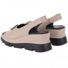 Sandały Sokolski TS L24-285 Beige - Skórzane Na Koturnie