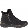 Rieker 55069-00 Czarny - Damskie Botki Zimowe