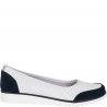 Skórzane półbuty na platformie Filippo DP4524/25 WH NV