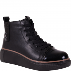 T.Sokolski TS Z24-218 BLK L czarne botki - skóra naturalna