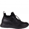 Botki damskie Filippo DBT7168/25 BK czarne skóra platforma