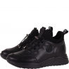Botki damskie Filippo DBT7168/25 BK czarne skóra platforma