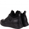 Botki damskie Filippo DBT7168/25 BK czarne skóra platforma