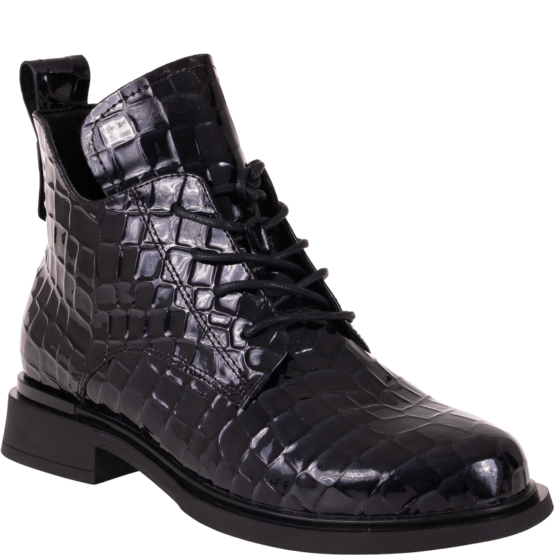 Botki damskie Filippo DBT7239/25 BK czarne – skóra naturalna, ocieplane