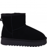 Śniegowce damskie skórzane FILIPPO DBT 7329/25 BK czarne ocieplane