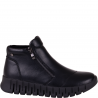 Botki damskie skórzane FILIPPO DBT6345/24 BK czarne na platformie