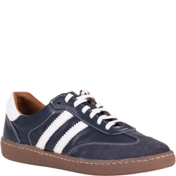 Półbuty sportowe damskie Wielbut 032 granatowe skórzane