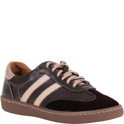 Półbuty sportowe damskie Wielbut 032 brązowe skórzane