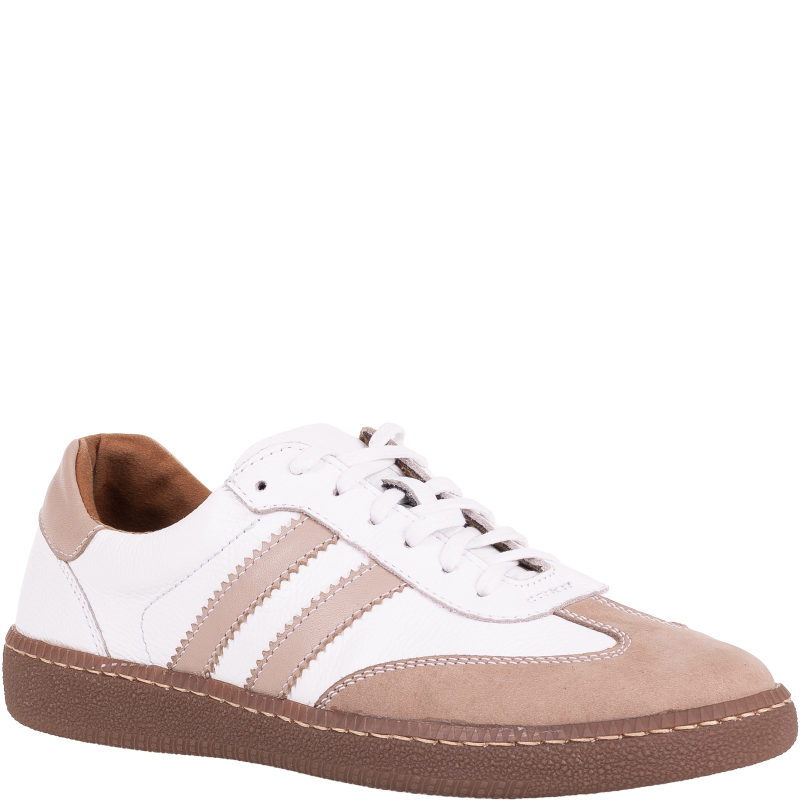 Półbuty sportowe damskie Wielbut 032 białe skórzane