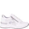 Sneakersy damskie Rieker N4340-80 białe skórzane koturn