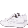 Sneakersy damskie Rieker N4340-80 białe skórzane koturn