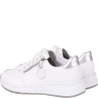 Sneakersy damskie Rieker N6508-80 białe skórzane platforma