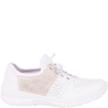 Sneakersy damskie Rieker L3254-80 białe szybkie wiązanie