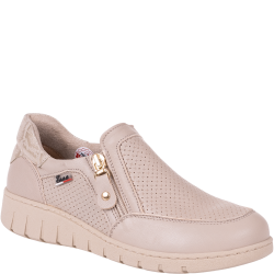 Półbuty damskie Enna 5014-03K beżowe skórzane szerokie H