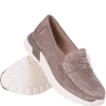 Mokasyny damskie Filippo DP7528/26 TP taupe skórzane zamszowe