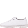 Białe półbuty damskie Filippo DP7810/26 WH skórzane casual