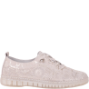 Złote półbuty damskie Filippo DP7810/26 GO skórzane casual