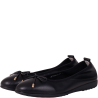 Czarne baleriny damskie Filippo DP7846/26 BK skórzane eleganckie