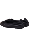 Czarne baleriny damskie Filippo DP7846/26 BK skórzane eleganckie